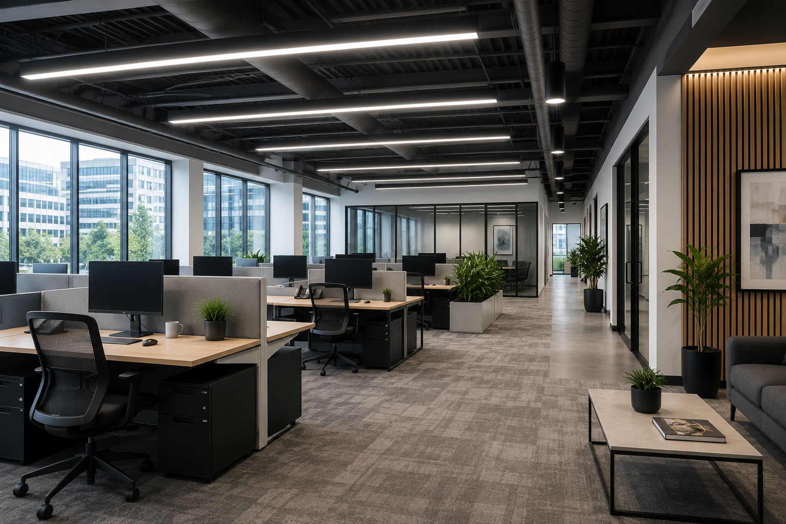 Commercial Office LED Lighting Application