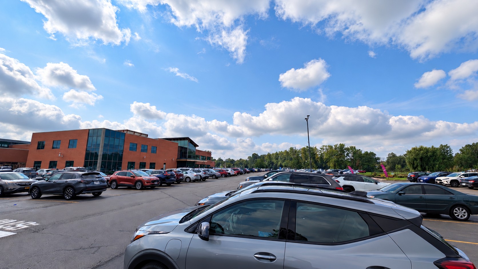 East Suburban Community Wellness Center commercial parking lot LED lighting project